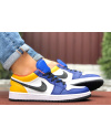 Чоловічі кросівки Nike Air Jordan 1 Retro Low білі з жовтим