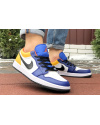 Купить Чоловічі кросівки Nike Air Jordan 1 Retro Low білі з жовтим