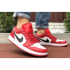 Купить Мужские кроссовки Nike Air Jordan 1 Retro Low красные с белым