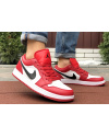 Купить Чоловічі кросівки Nike Air Jordan 1 Retro Low червоні з білим