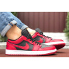 Мужские кроссовки Nike Air Jordan 1 Retro Low красные с черным