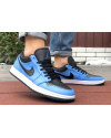 Купить Чоловічі кросівки Nike Air Jordan 1 Retro Low сині з чорним