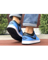 Купить Чоловічі кросівки Nike Air Jordan 1 Retro Low сині з чорним