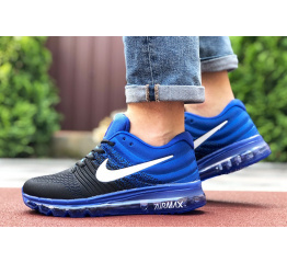 Мужские кроссовки Nike Air Max 2017 синие с черным