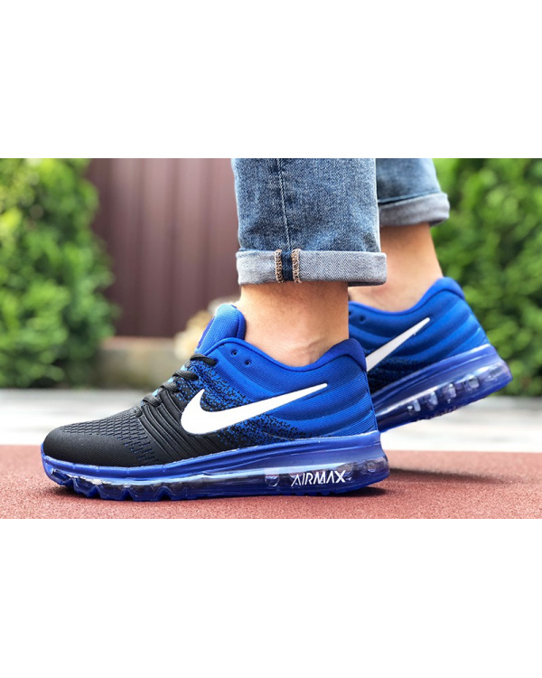 Чоловічі кросівки Nike Air Max 2017 сині з чорним