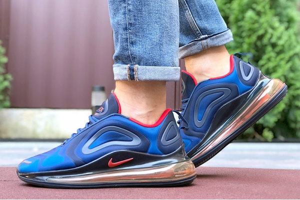 Мужские кроссовки Nike Air Max 720 синие с красным