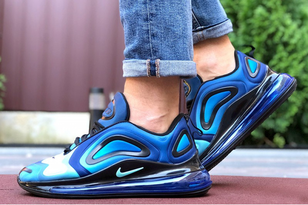Мужские кроссовки Nike Air Max 720 синие с голубым