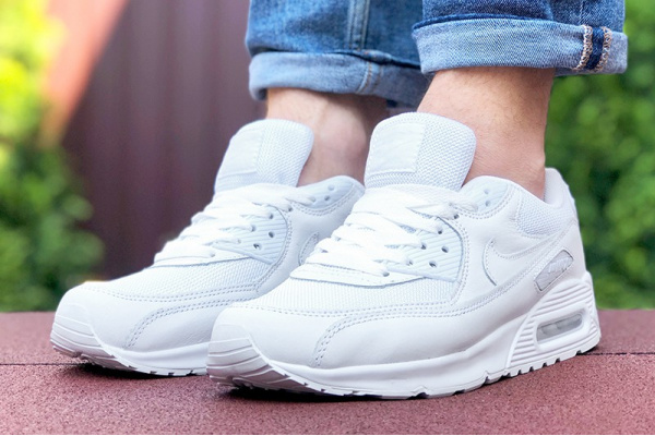 Мужские кроссовки Nike Air Max 90 белые