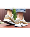 Купить Мужские кроссовки Nike Air Max 90 белые с бежевым и коричневым