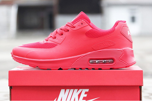 Мужские кроссовки Nike Air Max 90 Hyperfuse красные