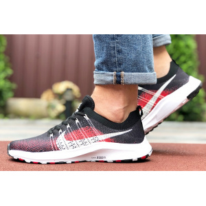 Мужские кроссовки Nike Air Zoom черные с красным