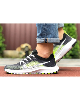 Чоловічі кросівки Nike Air Zoom чорні с неоново-зеленым