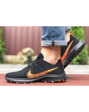 Чоловічі кросівки Nike Air Zoom чорні з помаранчевим