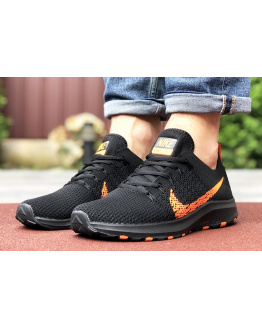 Чоловічі кросівки Nike Air Zoom чорні з помаранчевим