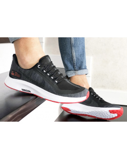 Мужские кроссовки Nike Air Zoom Pegasus 35 Shield черные с белым и красным