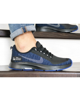Мужские кроссовки Nike Air Zoom Pegasus 35 Shield темно-синие с черным
