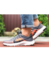 Чоловічі кросівки Nike Air Zoom сірі з помаранчевим