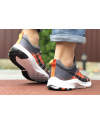 Купить Чоловічі кросівки Nike Air Zoom сірі з помаранчевим