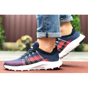 Мужские кроссовки Nike Air Zoom темно-синие с красным