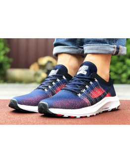 Чоловічі кросівки Nike Air Zoom темно-сині з червоним