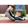 Купить Мужские кроссовки Nike Classic Cortez Leather черные с белым