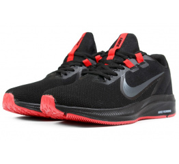 Мужские кроссовки Nike Downshifter 9 черные с красным