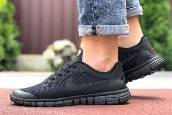 Мужские кроссовки Nike Free Run 3.0 черные