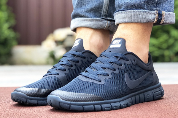 Мужские кроссовки Nike Free Run 3.0 темно-синие