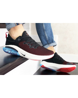 Мужские кроссовки Nike Joyride Run Flyknit черные с красным