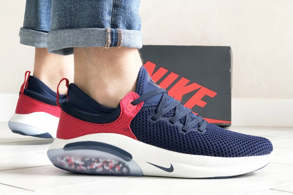 Мужские кроссовки Nike Joyride Run Flyknit темно-синие с красным