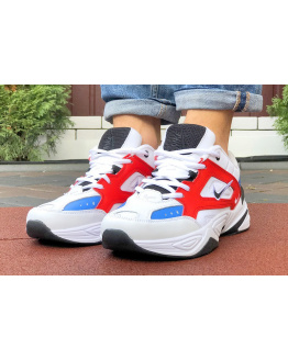 Мужские кроссовки Nike M2K Tekno белые с красным и синим