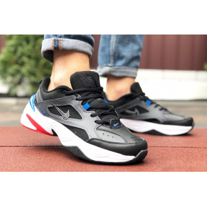 Мужские кроссовки Nike M2K Tekno черные с белым и синим