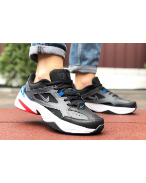 Чоловічі кросівки Nike M2K Tekno чорні з білим и синим