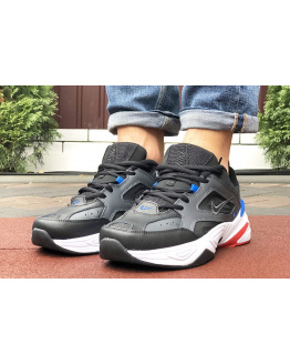 Мужские кроссовки Nike M2K Tekno черные с белым и синим