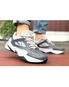 Чоловічі кросівки Nike M2K Tekno темно-сірі з бежевим