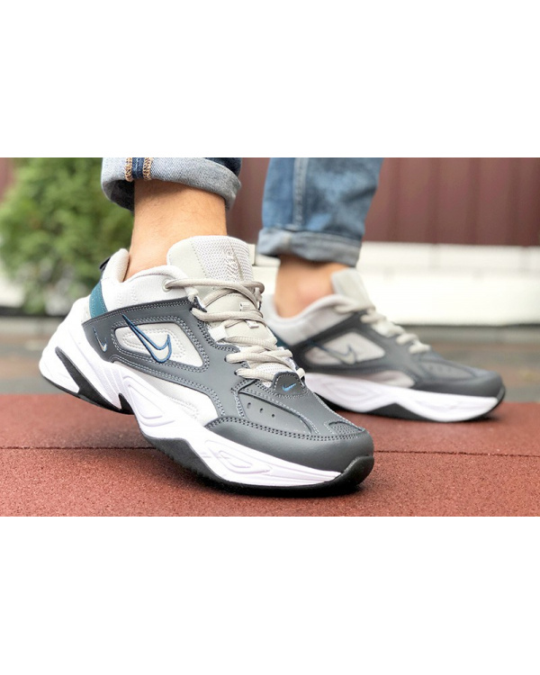 Чоловічі кросівки Nike M2K Tekno темно-сірі з бежевим
