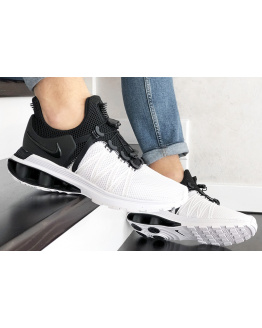Мужские кроссовки Nike Shox Gravity белые с черным
