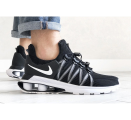 Мужские кроссовки Nike Shox Gravity черные с белым