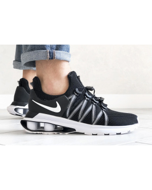 Чоловічі кросівки Nike Shox Gravity чорні з білим