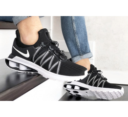 Мужские кроссовки Nike Shox Gravity черные с белым