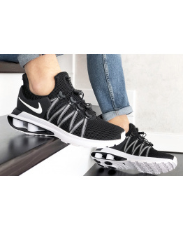Мужские кроссовки Nike Shox Gravity черные с белым