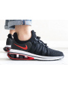 Чоловічі кросівки Nike Shox Gravity чорні з білим и красным