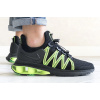 Мужские кроссовки Nike Shox Gravity черные с неоново-зеленым