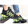 Купить Мужские кроссовки Nike Shox Gravity черные с неоново-зеленым