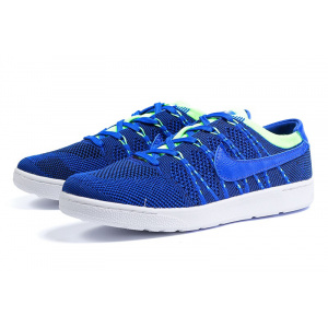 Мужские кроссовки Nike Tennis Classic Ultra Flyknit синие с зеленым (blue/neon-green)