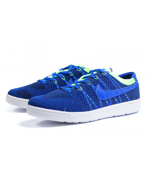 Чоловічі кросівки Nike Tennis Classic Ultra Flyknit сині з зеленим (blue/neon-green)