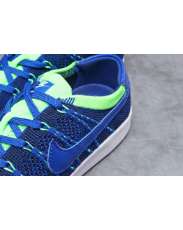 Мужские кроссовки Nike Tennis Classic Ultra Flyknit синие с зеленым (blue/neon-green)