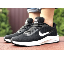 Мужские кроссовки Nike Zoom Lunar 3 черные с белым