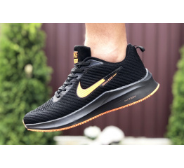 Мужские кроссовки Nike Zoom Lunar 3 черные с оранжевым
