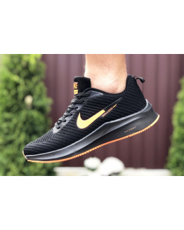 Чоловічі кросівки Nike Zoom Lunar 3 чорні з помаранчевим